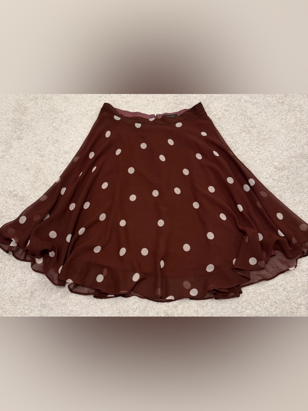 Ann Taylor Polka Dot Circle Skirt